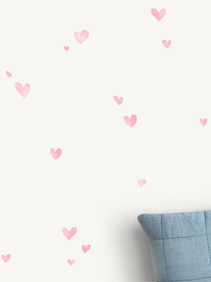 Pink Little Hearts Wall Decals from Little Tall Tales