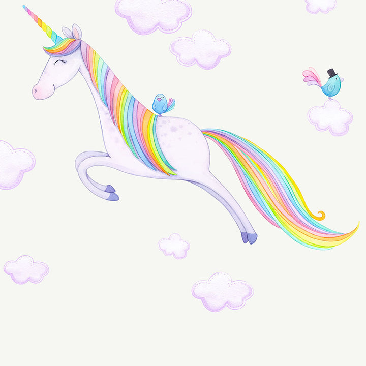 Rainbow Unicorn Wall Decal