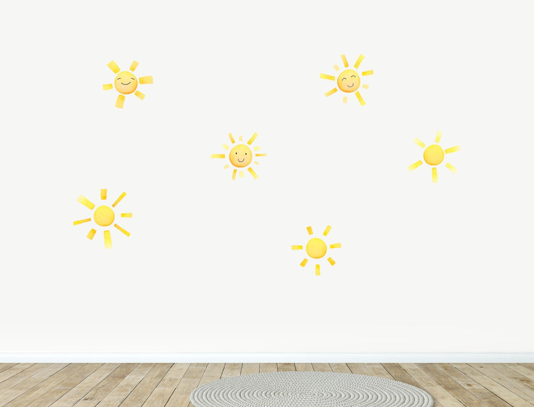 Happy Sunshine and Rainbows Wall Decals