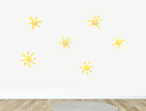 Happy Sunshine and Rainbows Wall Decals