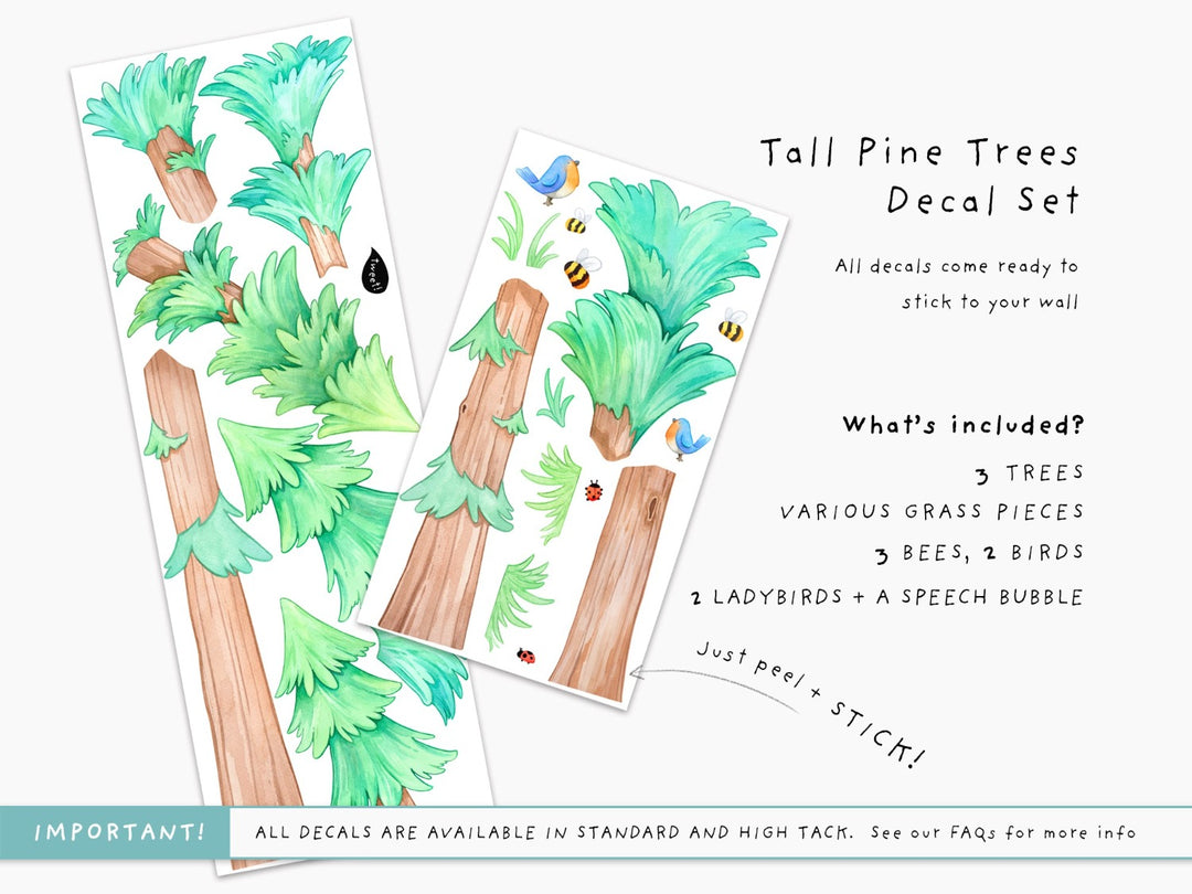 Tall Pine Trees Wall Decals – Little Tall Tales