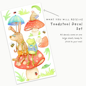 Woodland Toadstool Wall Decals