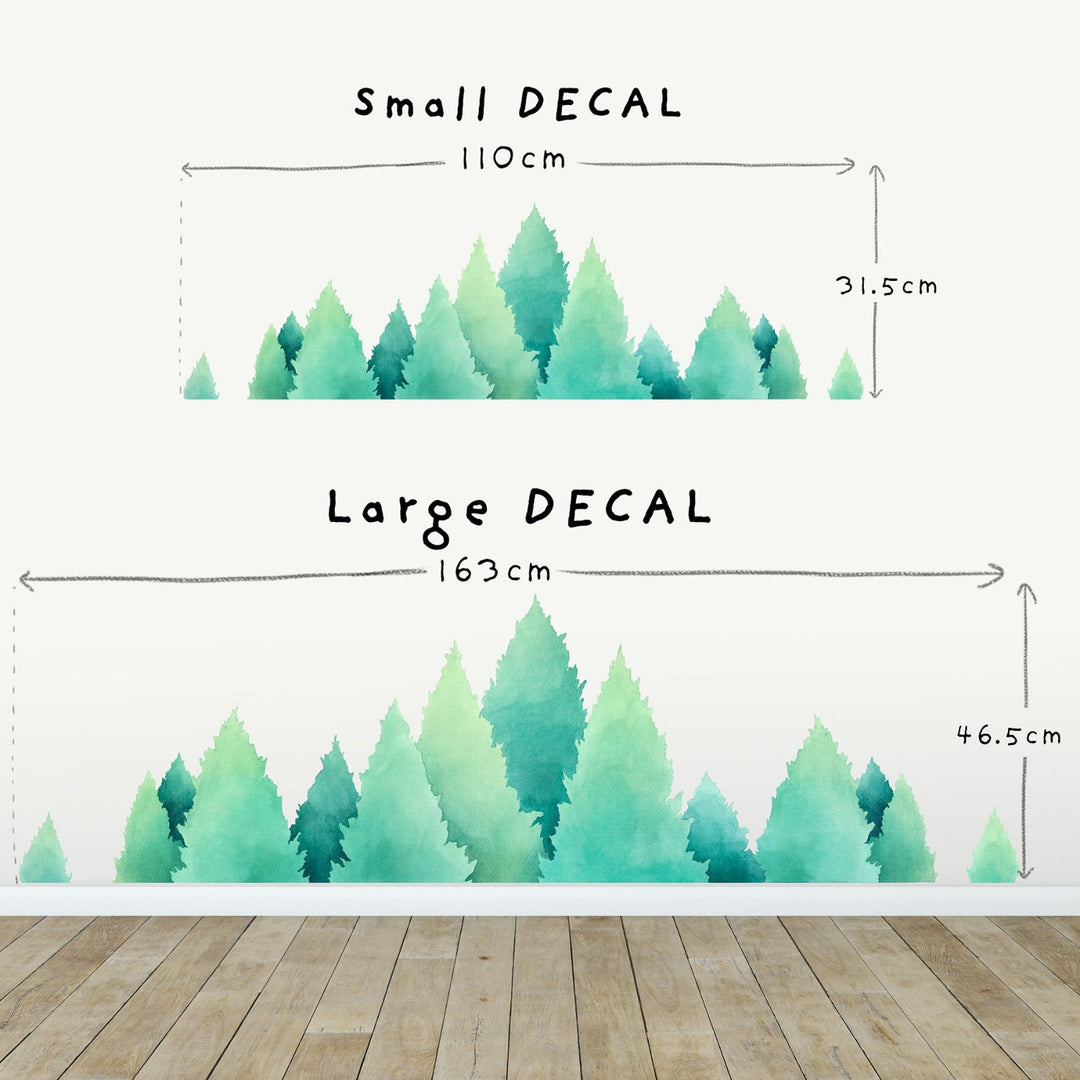 Forest Treetops Wall Decals
